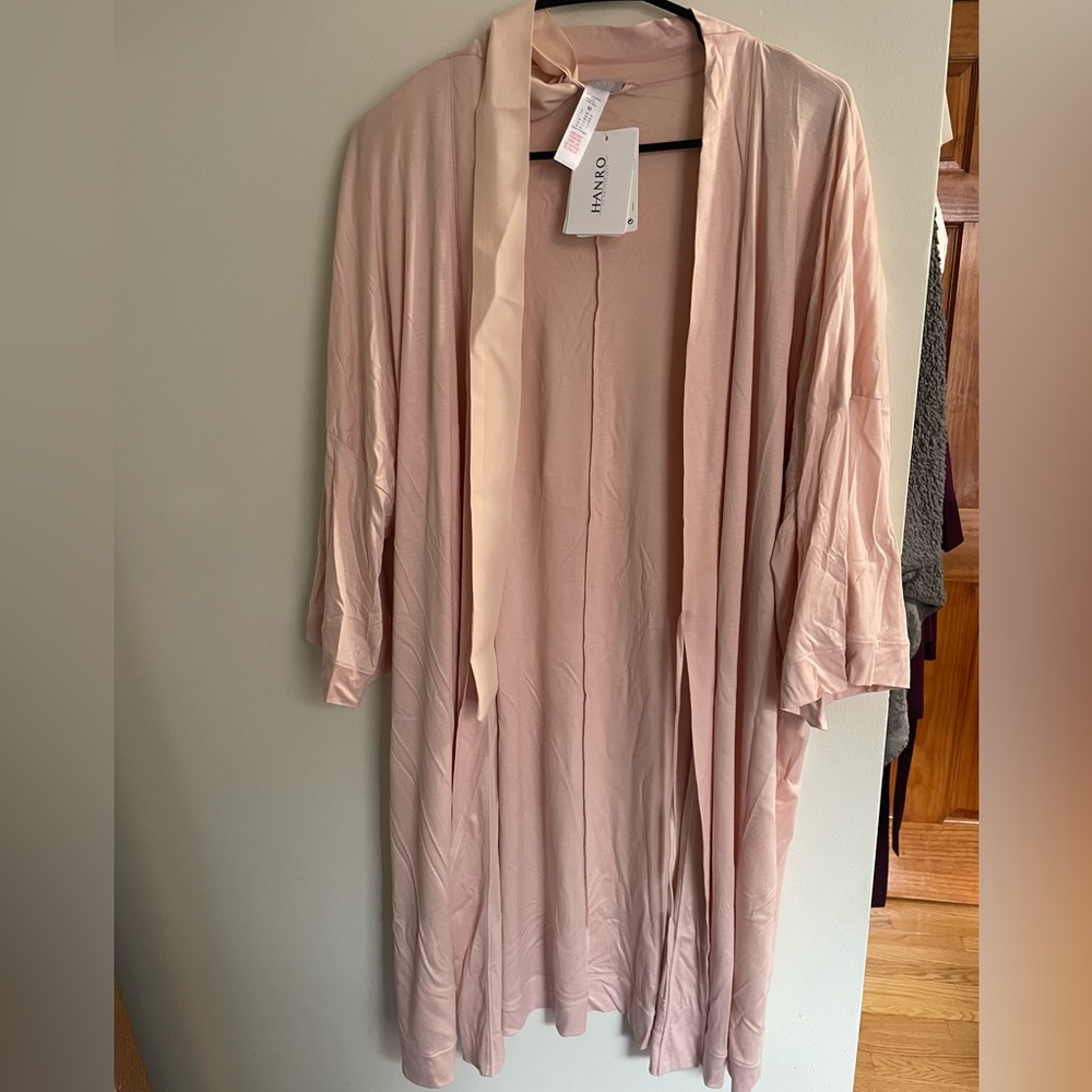 Hanro of Switzerland pink robe